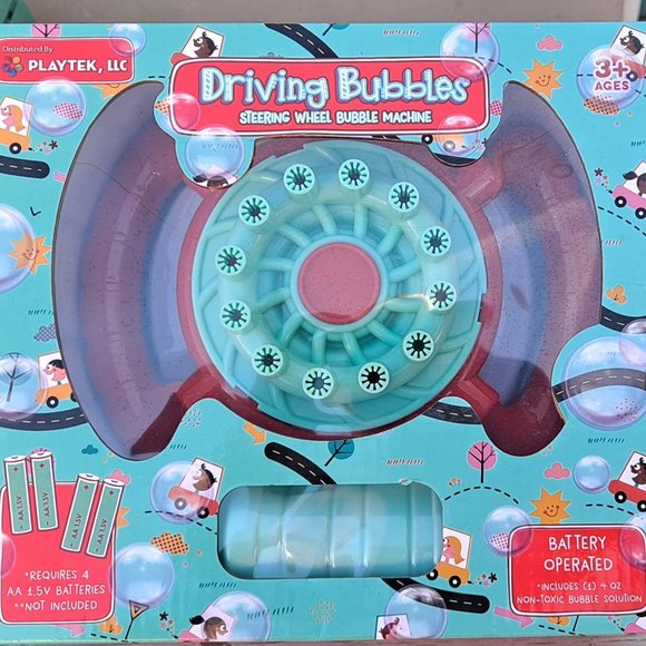 Driving Bubbles Steering Wheel Bubble Machine - Picture 1 of 4
